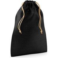 Westford Mill Jute Stuff Bag S in Jet Black | Size: Small