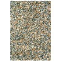 Kukoon Multicolour Super Soft Shaggy Area Rug in Turquoise | Size: 80 cm x 150 cm