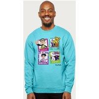 Paul Frank Julius The Monkey & Co Rock Music Band Sweatshirt in Bright Blue | Size: Small