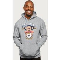 Paul Frank A Cup Of Joe Coffee Julius Monkey Hooded Sweatshirt in Mid Grey | Size: Medium