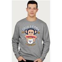 Paul Frank A Cup Of Joe Coffee Julius Monkey Sweatshirt in Mid Grey | Size: XL