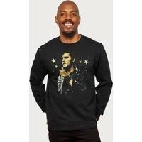Elvisly Yours Elvis Presley Live Stars Sweatshirt in Black | Size: Small