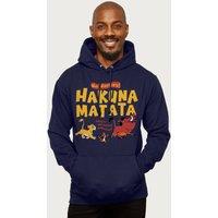 Disney The Lion King Hakuna Matata Hooded Sweatshirt in Navy | Size: Large