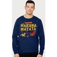 Disney The Lion King Hakuna Matata Sweatshirt in Navy | Size: Large