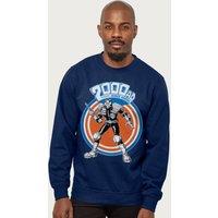 2000 AD Featuring Judge Dredd Comic Art Sweatshirt in Navy | Size: Small