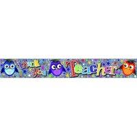 Simon Elvin Thank You Teacher Foil Banner (Pack of 6)