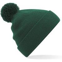 Beechfield Original Pom Pom Beanie in Bottle Green