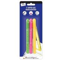 Just Stationery Neon Gel Highlighter (Pack of 3) in Dark Green