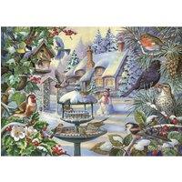 The House Of Puzzles Winter Birds, BIG 500 Piece Jigsaw Puzzle