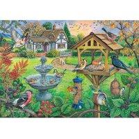 The House Of Puzzles Bird Table, BIG 500 Piece Jigsaw Puzzle