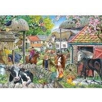 The House Of Puzzles Horseshoe Farm, BIG 250 Piece Jigsaw Puzzle