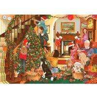 The House Of Puzzles Decorating The Tree, BIG 500 Piece Jigsaw Puzzle