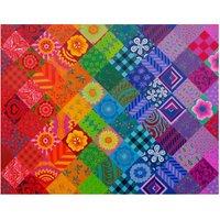 The House Of Puzzles Patchwork Rainbow 1000 Piece Jigsaw Puzzle | Size: 1000 Pieces