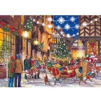 The House Of Puzzles No.20 - Santa Switch On BIG 500 Piece Jigsaw Puzzle