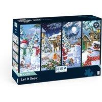 The House Of Puzzles Let It Snow - 4 x 500 Piece Jigsaw Puzzles