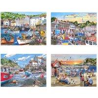 The House Of Puzzles Days At The Dock - 4 x 500 Piece Jigsaw Puzzles