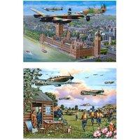 The House Of Puzzles Sky Patrol Jigsaw Set - 2 x BIG 500 Piece Jigsaw Puzzle Multi Pack