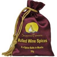 Seasoned Pioneers Traditional Mulled Wine Spice in Gift Bag 20g in Burgundy
