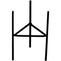 KDMD Iron Botanical Candle Holder in Black
