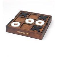 Suck UK Iron & Glory Wooden Noughts & Crosses (Tic Tac Toe)