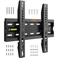 VonHaus Suitable for 15-50" Screens, Ultra-Slim TV Wall Bracket in Black
