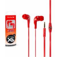 AQUARIUS Music on the Move 'Earbuds' with Slim Microphone, Red