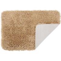 Allure Bath Fashions Shaggy Microfibre Non Slip Bath Mat 40 x 60cm in Beige | Size: 40 x 60 cm