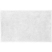 Allure Bath Fashions Chenille Bobble Bath Mat 50 x 80cm - Super Soft Microfibre & Non-Slip in White | Size: 50 x 80 cm