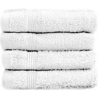 Allure Bath Fashions Luxury Zero Twist Egyptian Cotton Face Cloths - Pack of 4 in White