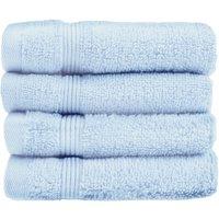 Allure Bath Fashions Luxury Zero Twist Egyptian Cotton Face Cloths - Pack of 4 in Baby Blue