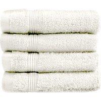 Allure Bath Fashions Luxury Zero Twist Egyptian Cotton Face Cloths - Pack of 4 in Cream