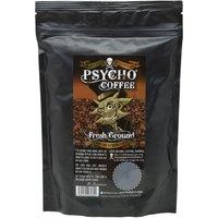 Psycho Juice Dark Roast Fresh Ground Strong Coffee 250g in Black