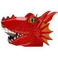 Fiesta Crafts Red Dragon 3D Full Head Mask Kit