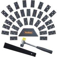 VonHaus Laminate Flooring Tools with 30 Spacers in Black