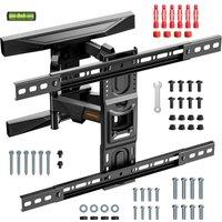 VonHaus Suitable for 37-82" Screens, Tilt & Swivel TV Bracket in Black
