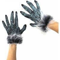 I Love Fancy Dress Grey Wolf Gloves | Size: 1 Pack