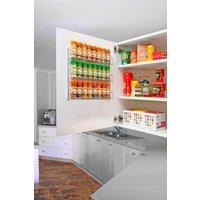Neo 3 Tier Spice Rack For Kitchen Door Cupboard or Wall in Silver