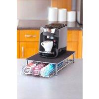 Neo 60 Pod Tassimo Coffee Capsule Storage Stand & Drawer in Silver