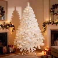 Shatchi White Alaskan Pine Christmas Tree - Full & Bushy Artificial Tree | Size: 4ft