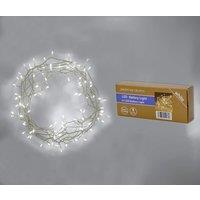 Shatchi 20LEDs Lights Clear Cable Battery Operated Fairy String Christmas Decorations in White
