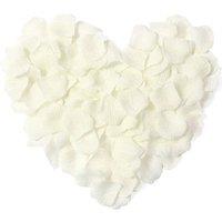 Shatchi 100pcs Ivory Silk Rose Petals Wedding Mothers Day Wedding Confetti Anniversary Table Decorations in White