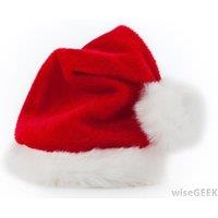 Shatchi Christmas Santa Hat with Glitter Lady Miss Santa Fancy Dress Costume Accessories Party Fun Stocking Filler Xmas Decorations in Red