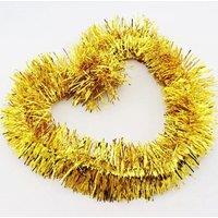 Shatchi 1.8m/6ft Gold Luxury Deluxe Chunky Christmas Tinsel Garland Xmas Tree Decorations, one