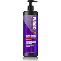 FUDGE Clean Blonde Purple Violet Toning Shampoo 1000ml in Clear