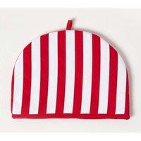 Homescapes Tea Cosy Double Design Red Stripes Teapot Warmer
