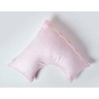 Homescapes Egyptian Cotton Super Soft V Shaped Pillowcase 330 TC in Pink