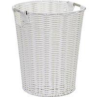 Arpan Resin Plastic Strong Round Waste Paper Bin in White