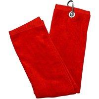 Longridge Luxury 3 Fold Golf Bag Towel in Red