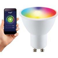 Harper Living Tuya GU10 5.5 Watts WiFi LED Smart Bulb, RGB CCT 2700K-6500K, Dimmable in White