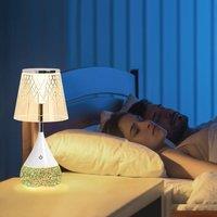 Harper Living RGB Table Lamp, Water Base 7-Colour Changing, Touch Control Mood Light in White